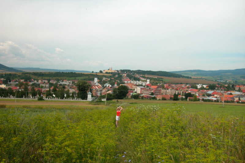 Z cesty na hrad - pohled na Spišské Podhradie