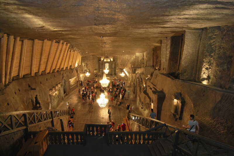 Slavný solný důl Wieliczka...