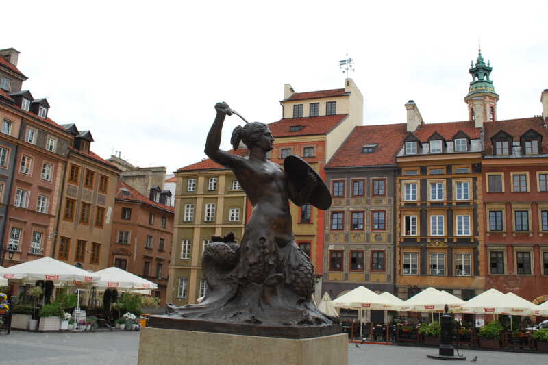 Jeden ze symbolů Varšavy - je součástí i oficiálního znaku města