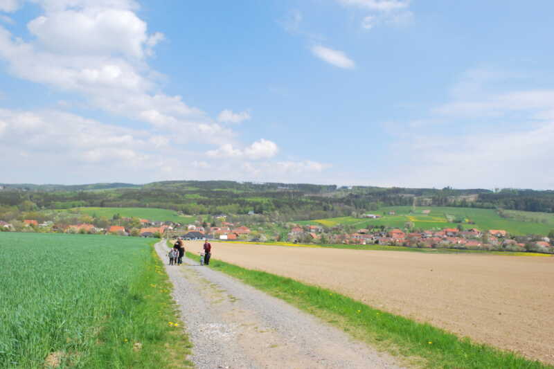 Pohled do mělkého údolí - Valchov