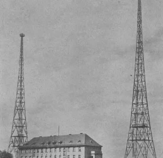 Smutně proslavená radiostanice Gliwice na dobové fotografii